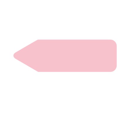 Nevs Labeling Flag - Solid - Pink - Re Fill - 9/16" x 2" NEV91610